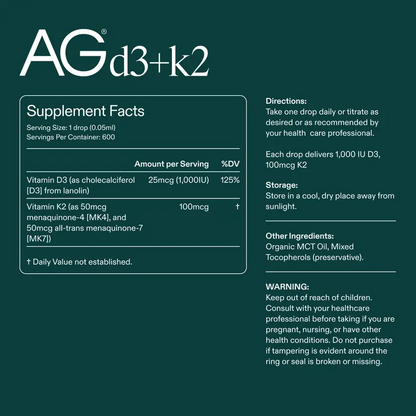 AG Vitamin D3+K2
